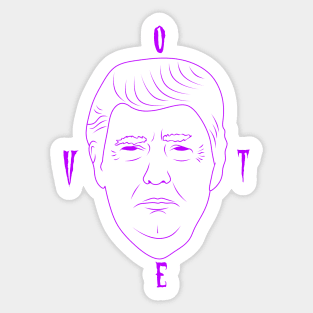 Demonic Trump Sticker